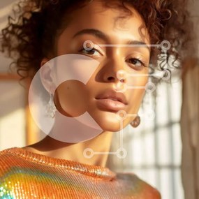 Σετ των 2 Intra Συλλεκτικό Ξύλινο Παζλ Plywood 4mm - Πολύχρωμη γυναίκα με σκουλαρίκια Afro και Hoop Σε Ξύλινο Κουτί - Διαστάσεις: 10x10 cm – 25 κομμάτια