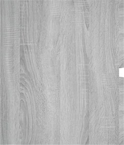 vidaXL Ντουλάπι Νιπτήρα Γκρι Sonoma 100x38,5x45 εκ. Επεξεργασμένο Ξύλο