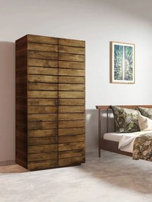 Διφυλλη Ντουλαπα Καφέ RB 45x90x180