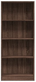 vidaXL Βιβλιοθήκη Καφέ Δρυς 60x24x143 εκ. από Επεξεργασμένο Ξύλο