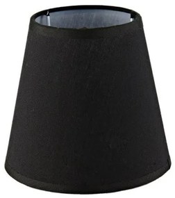 Αμπαζούρ Καπέλο Λινό και βάση για E14 Φ14ΧΗ13CM ACA-DL007SHE14-Μαύρο DL007SHE14