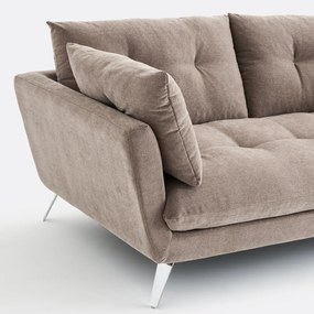 Καναπές 3, 4 ή 5 θέσεων, από μελανζέ πολυεστέρα, TOMI