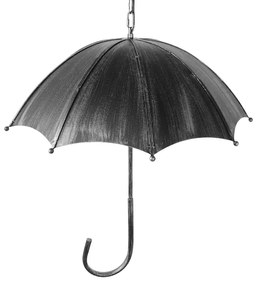 GloboStar UMBRELLA 01407 Vintage Industrial Κρεμαστό Φωτιστικό Οροφής Πολύφωτο Γκρι Σκουριά Μεταλλικό Φ58 x Υ60cm