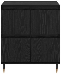 vidaXL Πλαϊνό γραφείο Μαύρο 60 x 35 x 70 cm Επεξεργασμένο ξύλο