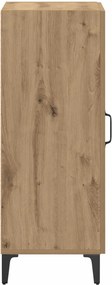 vidaXL Πλαϊνό γραφείο Artisan Oak 34,5 x 34 x 90 εκ.