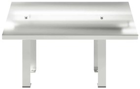 vidaXL Καπνοδόχος Ασημί 50 x 60 x 37 εκ Ανοξείδωτο ατσάλι