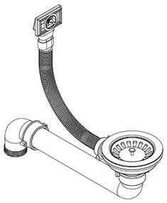 vidaXL Νεροχύτης με Μονή Γούρνα Μαύρος Γρανιτένιος