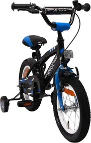 BMX Fun 14 Inch 21 cm Boys Coaster Brake Black/Blue
