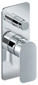 Eurorama Charma Chrome Μίκτης Εντοιχισμού 2 Εξόδων με Εκτροπέα 148030SL-100