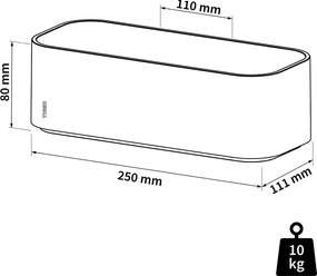 Tiger 2-Store Επιτοίχιο Ράφι 25 cm White 1500010146