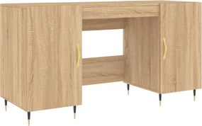 vidaXL Γραφείο Sonoma Δρυς 140 x 50 x 75 εκ. από Επεξεργασμένο Ξύλο