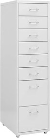 vidaXL Αρχειοθήκη Φορητή Γκρι 28 x 41 x 109 εκ. Μεταλλική
