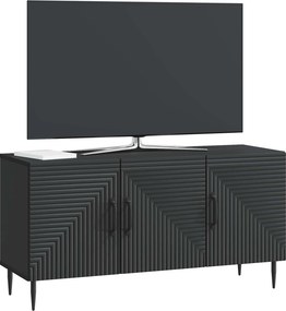 vidaXL Ντουλάπι TV Μαύρο 99 x 34,5 x 50 εκ. Επεξεργασμένο Ξύλο