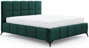 Επενδυμένο κρεβάτι Mosad-Prasino-160 x 200