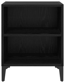 vidaXL Κομοδίνα 2 τεμαχίων Μαύρης Δρυς 40x30x50 εκ. Ξυλείας