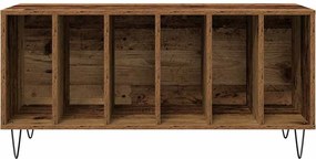 vidaXL Ντουλάπι δίσκων βινυλίου με ράφι artisan δρυς 100 x 38 x 48 εκ.