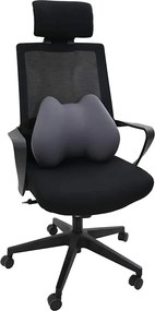 vidaXL Μαξιλάρι πλάτης Γκρι Αφρός Μνήμης 40 x 32 x 14 εκ