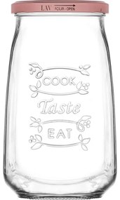 Βάζο 1050ml με Μεταλλικό Καπάκι TASTY - LAV