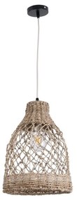 Φωτιστικό Οροφής Κρεμαστό Ecuador 02118 Boho 1xE27 IP20 25x35cm Beige GloboStar