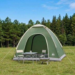 vidaXL Σκηνή Camping 2 ατόμων Πράσινο 185T Πολυεστέρας με επικάλυψη PU