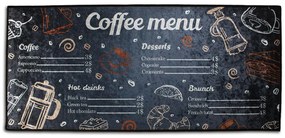 Χαλάκι Κουζίνας Αντιολισθητικό Coffee Menu 263 80x200 - Dimcol