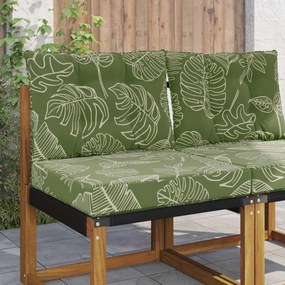 vidaXL Μαξιλάρι Καναπέ Εξωτερικού Χώρου 2 pcs Σχέδιο Φύλλου