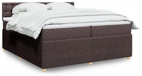 ΚΡΕΒΑΤΙ BOXSPRING ΜΕ ΣΤΡΩΜΑ ΣΚΟΥΡΟ ΚΑΦΕ 200X200 ΕΚ. ΥΦΑΣΜΑΤΙΝΟ 3287580