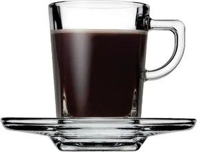 Σετ φλιτζανιών εσπρέσο και καφέ για 6 άτομα από γυαλί Καφέ
