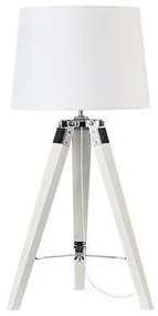 Επιτραπέζιο Φωτιστικό Τρίποδο Ξύλινο MOUSSE Φ30XH65CM ACA-TF17701TWCW-Λευκό TF17701TWCW