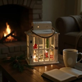 Χριστουγεννιάτικο φανάρι με φωτάκια led