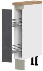 Επιδαπέδιο ντουλάπι Trinity R15-1K-Anthraki Gualistero - 15.00Χ58.00Χ90.50cm