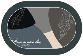 HOME USE πατάκι μπάνιου HUH-0213, αντιολισθητικό, 60x40cm, 3.5mm πάχος, πολύχρωμο