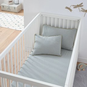 Βαμβακερό παιδικό σεντόνι με λάστιχο ύψους 17 εκ., Tiny Vichy