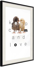 Αφίσα - Cute Chicks - 20x30 - Μαύρο - Με πασπαρτού