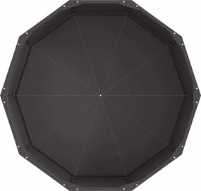 vidaXL Γλάστρα Μαύρο 90 x 90 x 35 εκ Ατσάλι