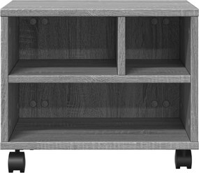 vidaXL Βάση Εκτυπωτή με Ρόδες Γκρι Sonoma 41x32x34,5 εκ.
