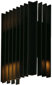 V-TAC Επιτοίχιο Φωτιστικό LED Up-Down 2x6W 230V 340° 1250lm IP65 Αδιάβροχο Φυσικό Λευκό Μαύρο Σώμα 10560