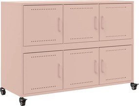 vidaXL Ντουλάπι Ροζ 100,5x39x72 εκ. από Χάλυβα