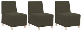 vidaXL Καθίσμα Σαλονιού 3 pcs Πράσινο 55 x 74 x 82 εκ.