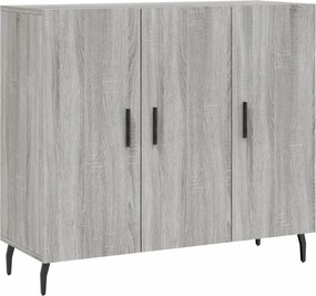 vidaXL Ντουλάπι Γκρι Sonoma 90 x 34 x 80 εκ. από Επεξεργασμένο Ξύλο