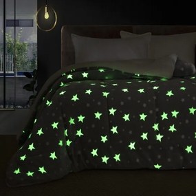 Beauty Home Κουβερτοπάπλωμα μονό φωσφοριζέ Glow Art 6271 160x220 Γκρι