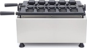 Waffle Maker - 5 Taiyaki / Fish Shapes - Rotatable - Digital