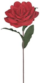 Τεχνητό Λουλούδι Τριαντάφυλλο 00-00-6127-3 11x26x70cm Red Marhome Foam
