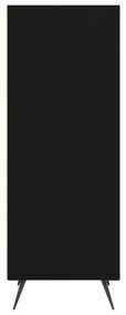 vidaXL Ραφιέρα Μαύρη 34,5 x 32,5 x 90 εκ. από Επεξεργασμένο Ξύλο