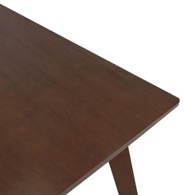 Τραπέζι Benson MDF με καπλαμά  χρώμα καρυδί 120x75x75εκ