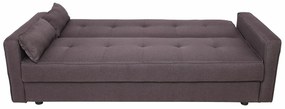 Καναπές κρεβάτι Mesa 387, Αριθμός θέσεων: 3, Αποθηκευτικός χώρος, Καφέ, 89x200x86cm, Πόδια: Πλαστική ύλη | Epipla1.gr