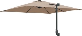 vidaXL Ομπρέλα Κήπου Taupe 248,5 x 247,5 x 160 εκ.