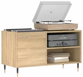 vidaXL Δισκοθήκη Sonoma Δρυς 85 x 38 x 48 εκ. από Επεξεργασμένο Ξύλο
