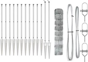 vidaXL Στύλος Περιφράξεων Γαλβανισμένο 50 x 0,8 m Ατσάλι