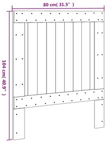 vidaXL Κεφαλάρι 80 x 104 εκ. από Μασίφ Ξύλο Πεύκου